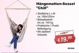 Stabilo Fachmarkt Hängematten-Sessel "Chill" Angebot