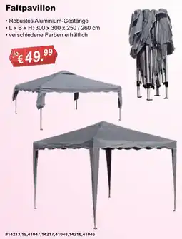 Stabilo Fachmarkt Faltpavillon Angebot
