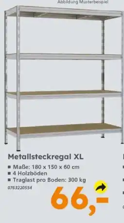 Globus Baumarkt Metallsteckregal XL Angebot