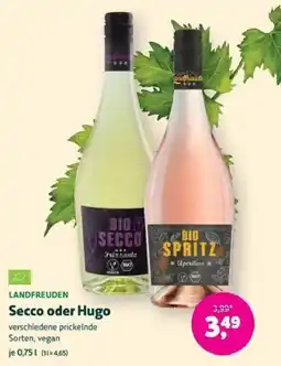 Biomarkt LANDFREUDEN Secco oder Hugo Angebot
