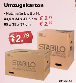 Stabilo Fachmarkt Umzugskarton STABILO Angebot