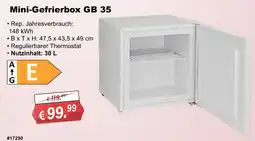 Stabilo Fachmarkt Mini-Gefrierbox GB 35 Angebot