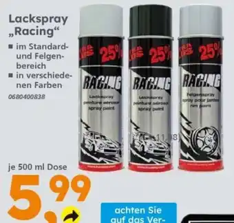 Globus Baumarkt Lackspray Racing Angebot