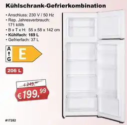 Stabilo Fachmarkt Kühlschrank-Gefrierkombination Angebot