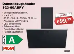 Stabilo Fachmarkt Dunstabzugshaube S23-60ABPY PKM Angebot