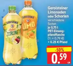 Edeka Herkules Gerolsteiner Limonaden Angebot