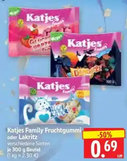 Edeka Herkules Katjes Family Fruchtgummi oder Lakritz Angebot