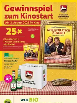 Biomarkt Neumarkter Lammsbräu Bier oder Radler Angebot