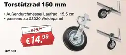 Stabilo Fachmarkt Torstützrad 150 mm Angebot