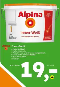 Globus Baumarkt Alpina Innen-Weiß Angebot