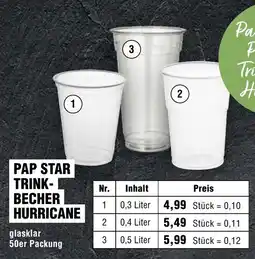 EDEKA Foodservice PAP STAR TRINK-BECHER HURRICANE Angebot