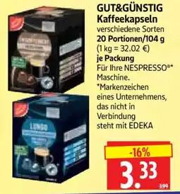 Edeka Herkules Kaffee kapseln Angebot