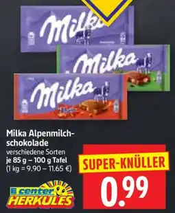 Edeka Herkules Milka Alpenmilchschokolade Angebot