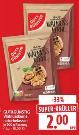 Edeka Herkules GUT&GÜNSTIG Walnusskerne naturbelassen Angebot