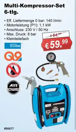 Stabilo Fachmarkt Multi-Kompressor-Set 6-tlg. GÜDE Angebot