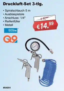 Stabilo Fachmarkt Druckluft-Set 3-tlg. GÜDE Angebot