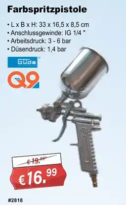 Stabilo Fachmarkt Farbspritzpistole Gude Q9 Angebot