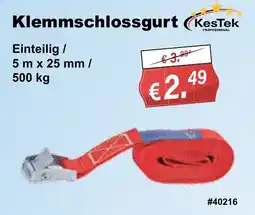Stabilo Fachmarkt Klemmschlossgurt KesTek PROFESSIONAL Angebot