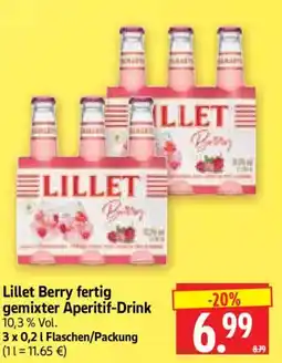 Edeka Herkules Lillet Berry fertig gemixter Aperitif-Drink Angebot