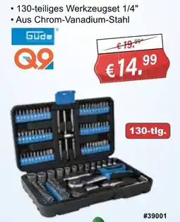 Stabilo Fachmarkt Güde 130-teiliges Werkzeugset 1/4" Angebot