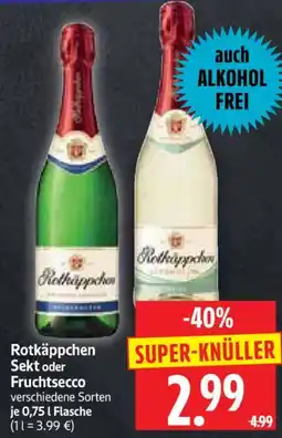 Edeka Herkules Rotkäppchen Sekt oder Fruchtsecco Angebot