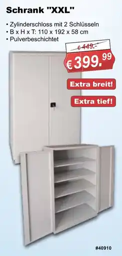 Stabilo Fachmarkt Schrank "XXL" Angebot