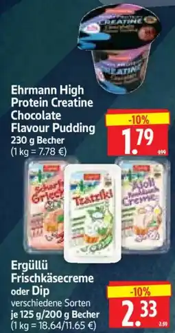 Edeka Herkules Ehrmann High Protein Creatine Chocolate Flavour Pudding Angebot