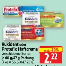 Edeka Herkules Kukident oder Protefix Haftcreme Angebot