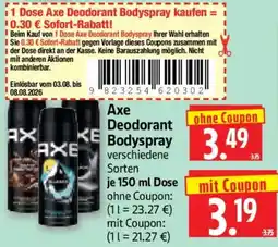 Edeka Herkules Axe Deodorant Bodyspray Angebot