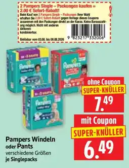 Edeka Herkules Pampers Windeln oder Pants Angebot
