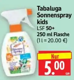 Edeka Herkules Tabaluga Sonnenspray kids Angebot