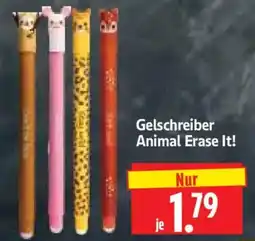 Edeka Herkules Gelschreiber Animal Erase It! Angebot