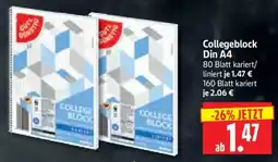Edeka Herkules Collegeblock Din A4 Angebot
