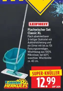 Edeka Herkules LEIFHEIT Flachwischer Set Classic XL Angebot