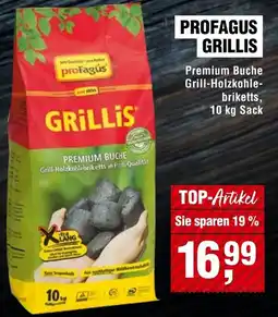 EDEKA Foodservice PROFAGUS GRILLIS Premium Buche Grill-Holzkohle-briketts Angebot