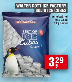 EDEKA Foodservice WALTER GOTT ICE FACTORY SOLID ICE CUBES Angebot