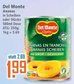 Klaas und Kock Del Monte Ananas in Scheiben Angebot