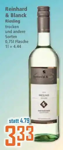 Klaas und Kock Reinhard & Blanc Riesling trocken Angebot