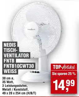 EDEKA Foodservice NEDIS TISCH-VENTILATOR FNTB FNTB10CWT30 WEISS Angebot