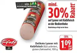 Schmidt's Märkte Pfaff Delikate Lyoner mit Kalbfleisch Angebot