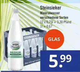 GetränkePartner Steinsieker Mineralwasser Angebot