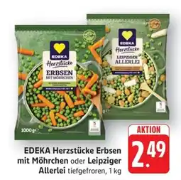Schmidt's Märkte EDEKA Herzstücke Erbsen mit Möhrchen Angebot