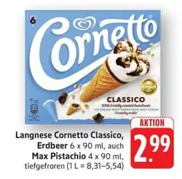 Schmidt's Märkte Langnese Cornetto Classico Angebot