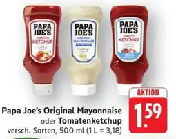 Schmidt's Märkte Papa Joe's Original Mayonnaise oder Tomatenketchup Angebot