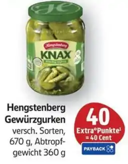 Schmidt's Märkte Hengstenberg Gewürzgurken Angebot
