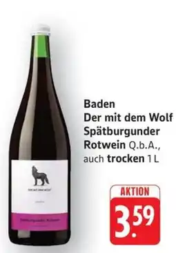 Schmidt's Märkte Der mit dem Wolf Spätburgunder Rotwein Q.b.A. Angebot