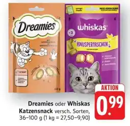 Schmidt's Märkte Dreamies oder Whiskas Katzensnack Angebot