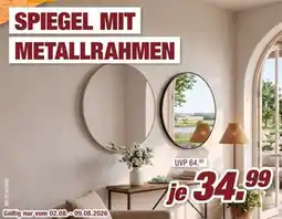 Poco Spiegel mit Metallrahmen Angebot