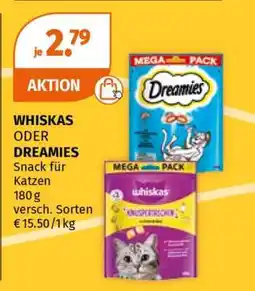 Müller WHISKAS ODER DREAMIES Angebot