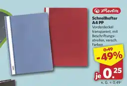 Combi Herlitz Schnellhefter A4 PP Angebot